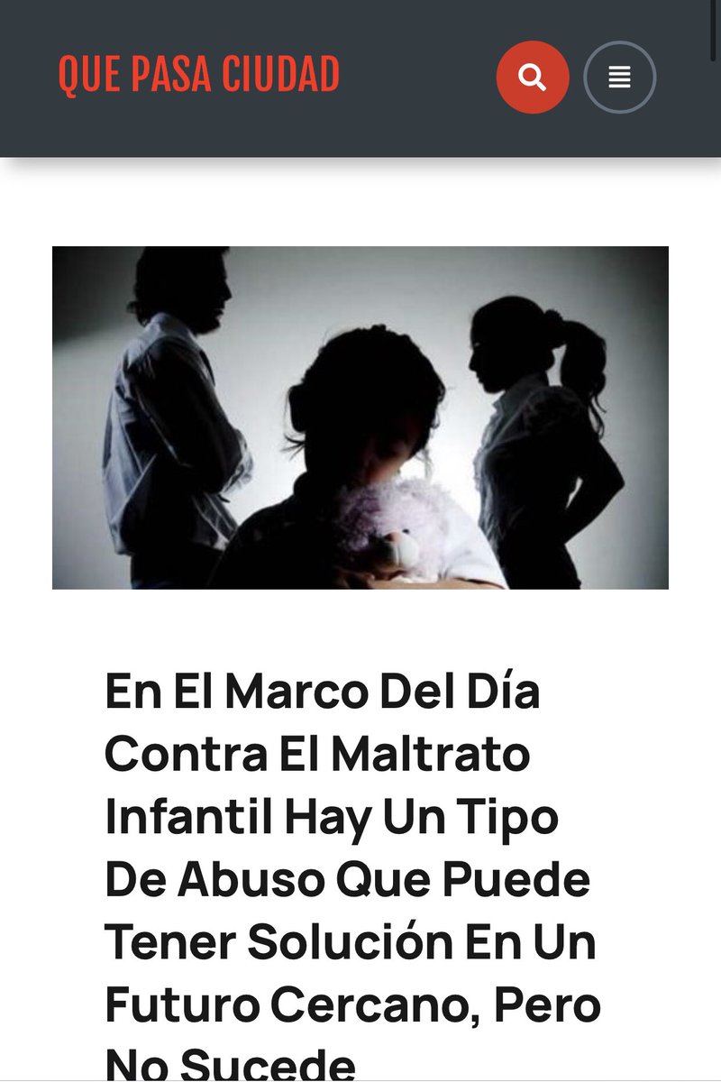 Les comparto la nota que escribí para <a href="/quepasaciudadok/">Que Pasa Ciudad</a> sobre el Maltrato Infantil en separaciones conflictivas y el uso de las #falsasdenuncias para tener a los hijos como rehenes

Gracias por el espacio estimados

#bastadefalsasdenuncias

quepasaciudad.com.ar/en-el-marco-de… 

#25A