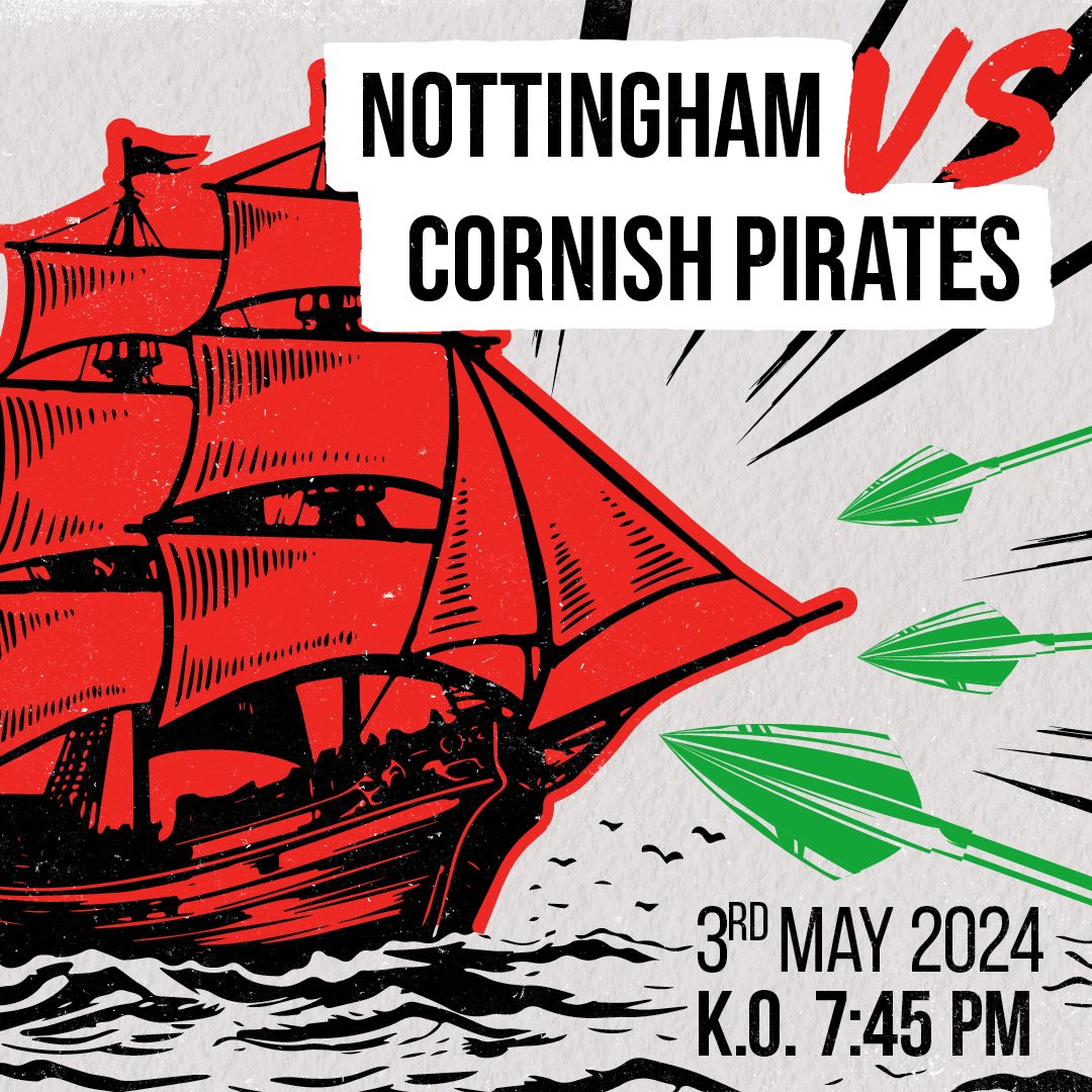 𝐀𝐥𝐥 𝐚𝐫𝐫𝐨𝐰𝐬 𝐨𝐧 𝐭𝐡𝐞 𝐏𝐢𝐫𝐚𝐭𝐞𝐬! 🏹 🏹 vs 🏴‍☠️ 📅 Friday 3rd May 📍 The Bay ⏰ 7:45pm Kick Off 🍴 Food Vans 🍺 Several Bars 🎟️ Tickets available on TicketCo! Come on you Archers!