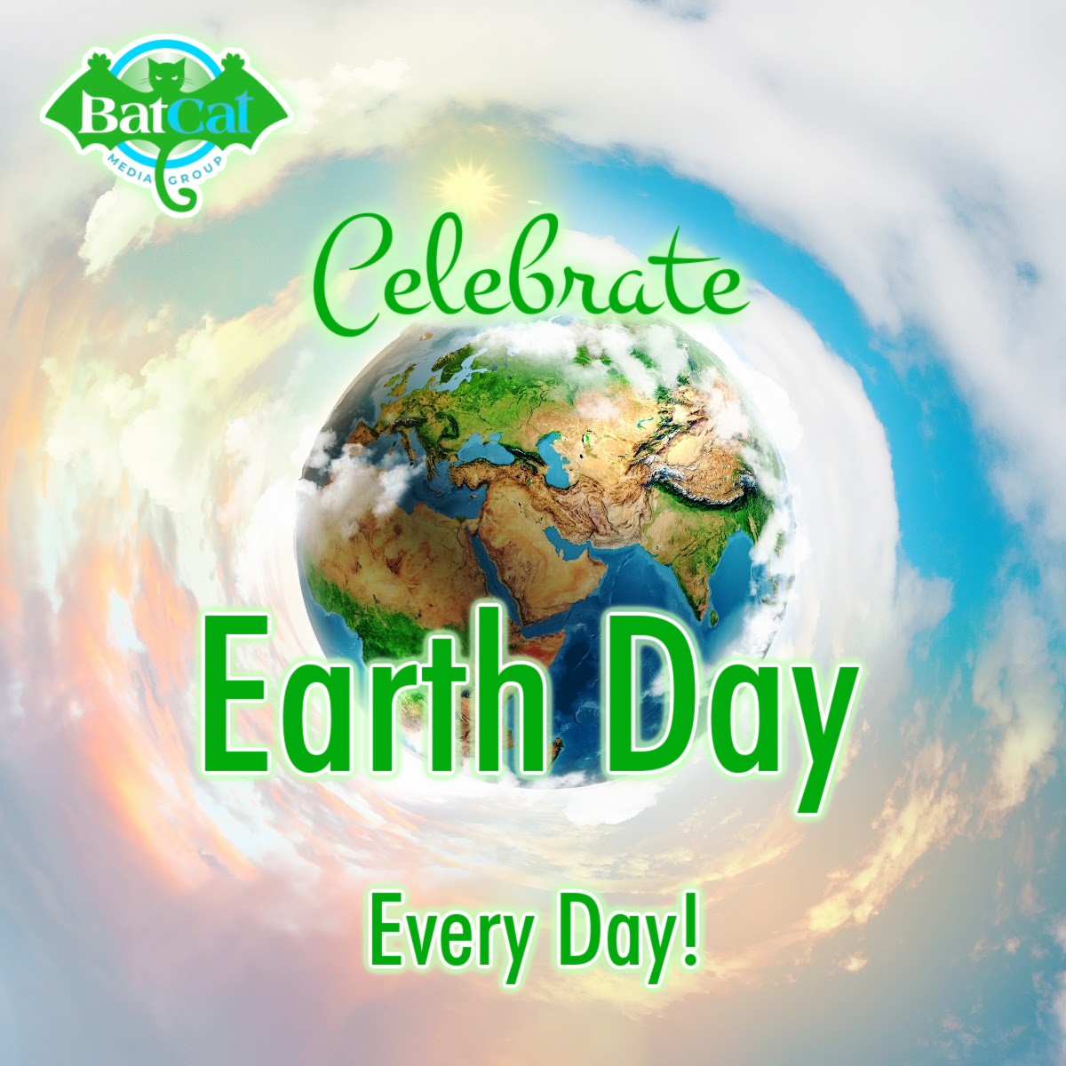 We should care about Earth every day, as much as we do on Earth Day! This year's theme is 'Planet v. Plastics' 🌍 🧴 Share with us what steps you are taking this year to make your business 'greener!' 💚 #BatCatMediaGroup #EarthDay
