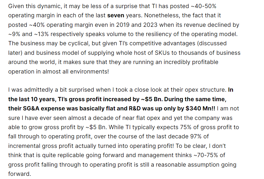 Just published my Deep Dive on Texas Instruments Disclosure: I own the shares of $TXN