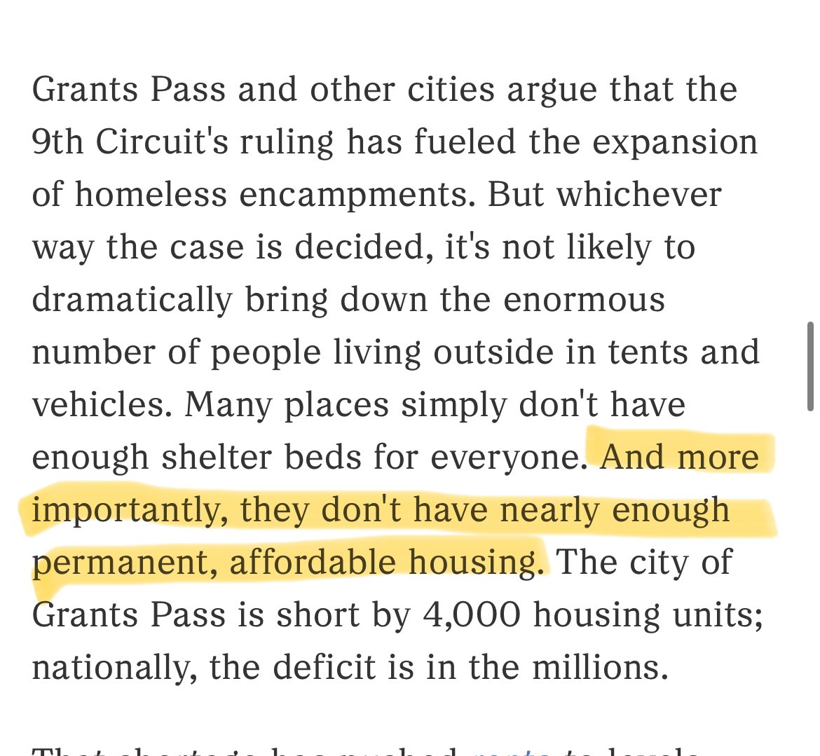 Tallahassee needs an urgent and bold strategy to build thousands of housing units for low and very-low income residents. Overcrowding our jail is not a solution. Supreme Court weighs whether cities can punish unhoused people for sleeping outside npr.org/2024/04/22/124…