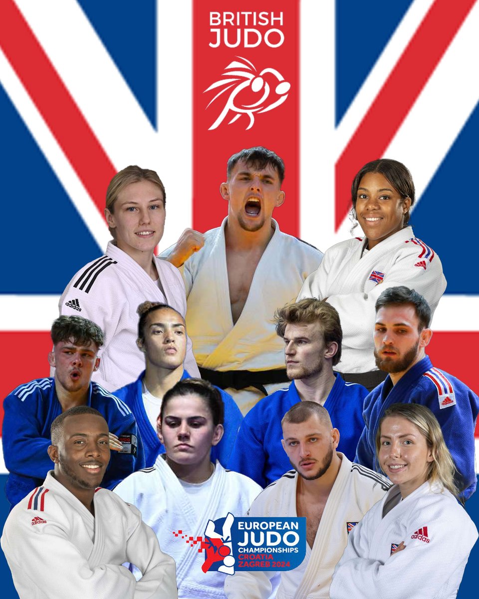 We are delighted to announce the team who will be travelling to the 2024 Senior European Championships, 25-27 April 2024, Zagreb, Croatia. Good luck to all the fighters. #WeAreGBJudo #JudoZagreb2024