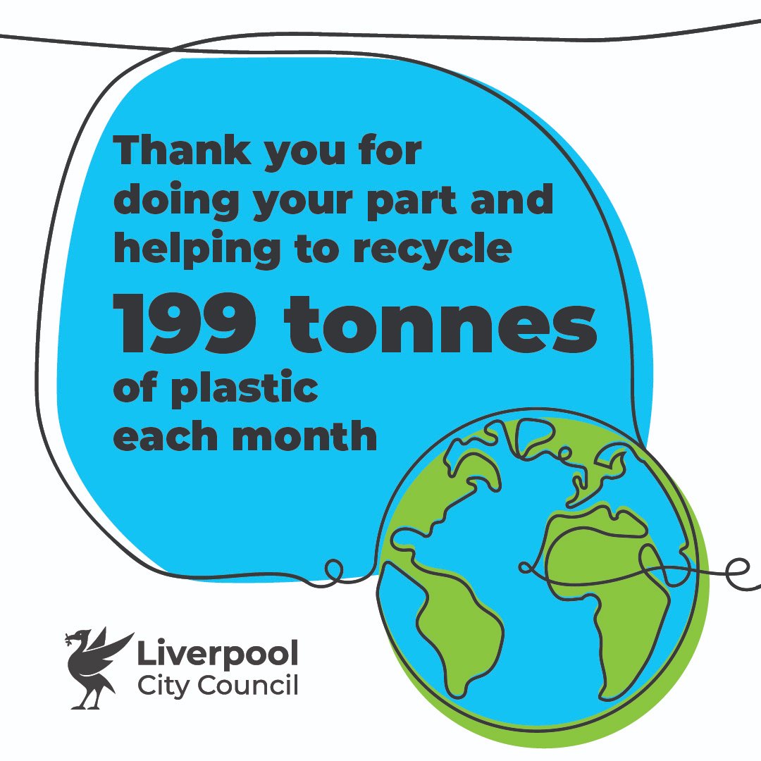 🌍 It's #WorldEarthDay - and as this year’s theme is ‘Planet vs. Plastics’, we'd like to thank our residents who recycle their plastic waste and do their bit to #KeepLiverpoolTidy.

And thanks to staff @lpool_LSSL who help make it happen.

#ImprovingLiverpool