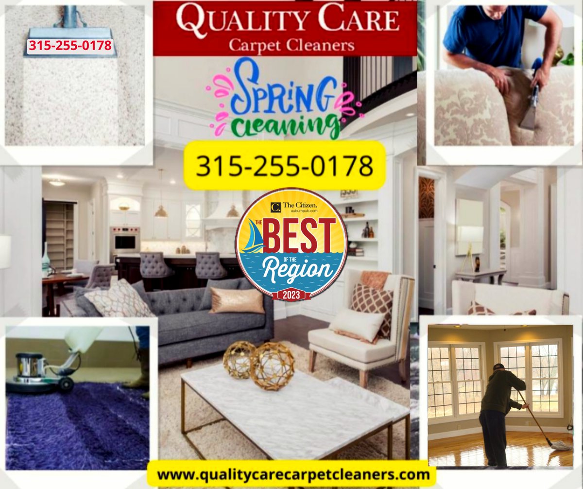🧼 Freshen up your home with our professional carpet, floor and furniture cleaning services in Auburn NY! Our team at Quality Care Carpet Cleaners will make your home look and smell great again! #CallQualityCare 315-255-0178 and Book your appointment today! 

#CarpetCleaning #...