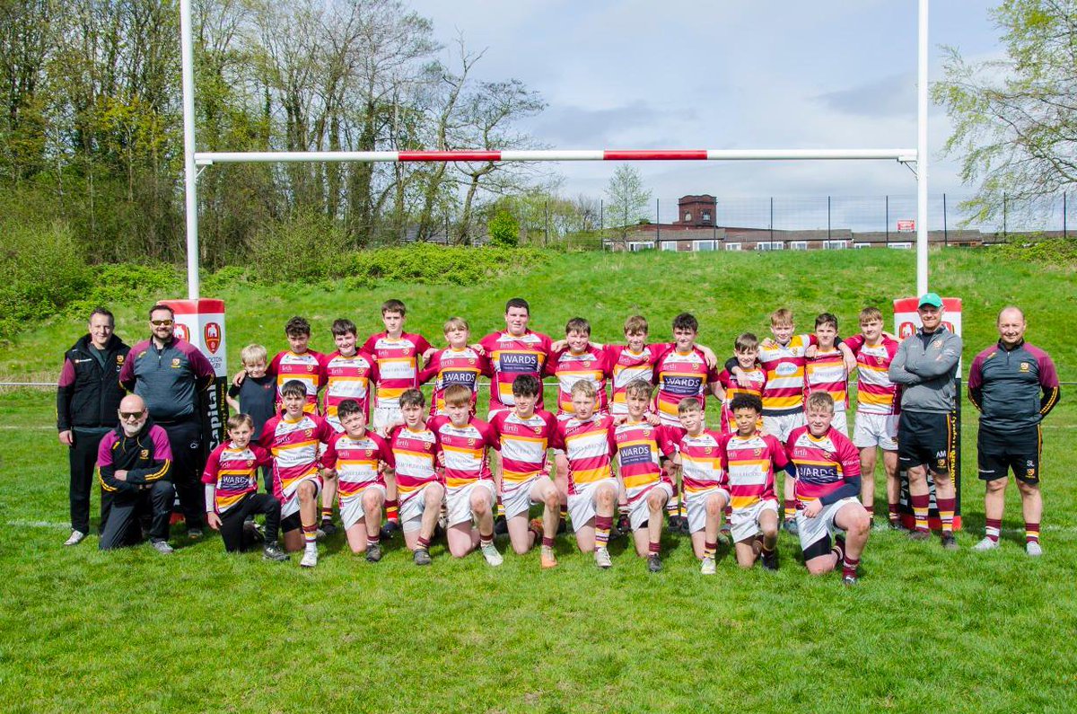 fylderugby's tweet photo. Hail double champs #Fylde U13s who were victorious in end of season @lancashirerugby cup tournament yesterday following topping their section of the Lancs league table some weeks ago. Great work lads, coaches and parents who supported the team! 19 months unbeaten. https://t.co/QhEYRdsGd2