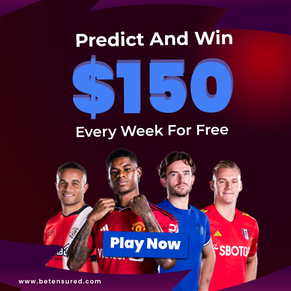 Answer 5 trivia questions for a shot at the $150 Jackpot. 

Join here: betensured.com/fantasygame/.
Lucky 5 Predictor is free but only Betensured+ members can win the $150 Jackpot. 

Non-members can win up to $20 per round. 
#betensured #fantasygame #jackpot #trivia #goodluck