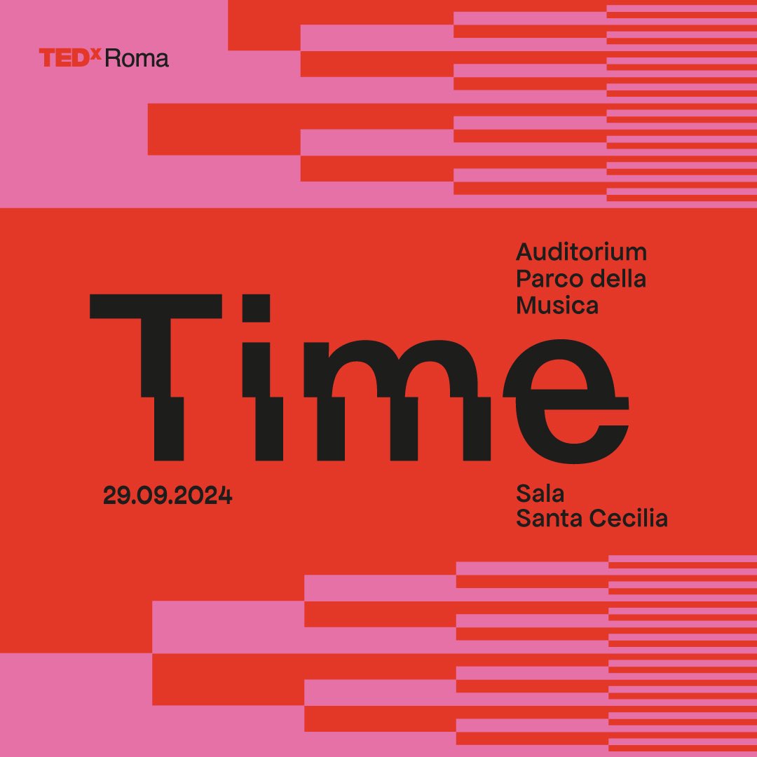 ⏳ Esistono molteplici modi per definire il #tempo: la sfida sarà scoprirli insieme. 

Domenica 29 settembre, ci rivediamo all'Auditorium Parco della Musica per "TIME", l’ottava edizione del TEDxRoma.

🎫 Acquista ora il SUPER EARLY BIRD!
👉🏼 t.ly/zoljI

#TEDxRoma2024