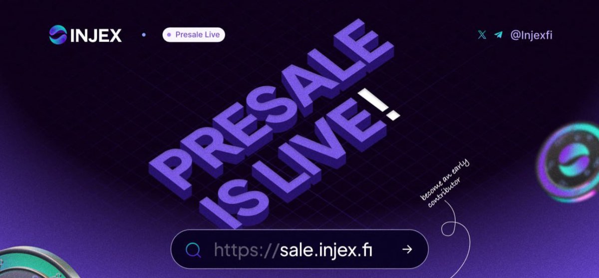PRESALE $INJX : FINAL ROUND I bought a bit of INJEX . Injex is the first community-owned DEX Aggregator offering the best price execution on #Injective and a foundational component in the broader DeFi ecosystem Their mission is pooling together liquidity, and ensuring users…