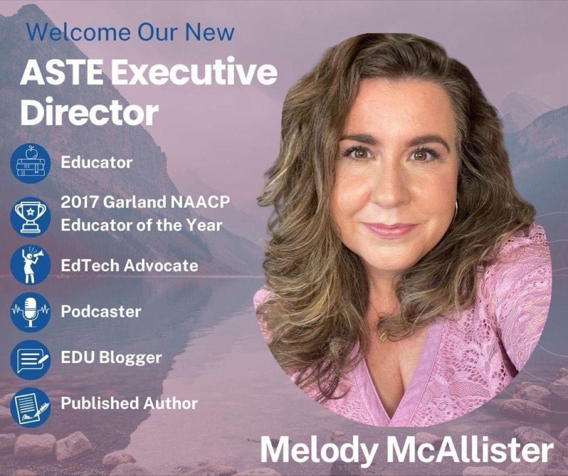 🎉 Congratulations to @MelodyMcAllist7 on your new role as Executive Director at the Alaska Society For Technology In Education! Wishing you all the best in this exciting new chapter! 🙌 Rock it! 🎸 @ASTEConnect #EdTech #Leadership