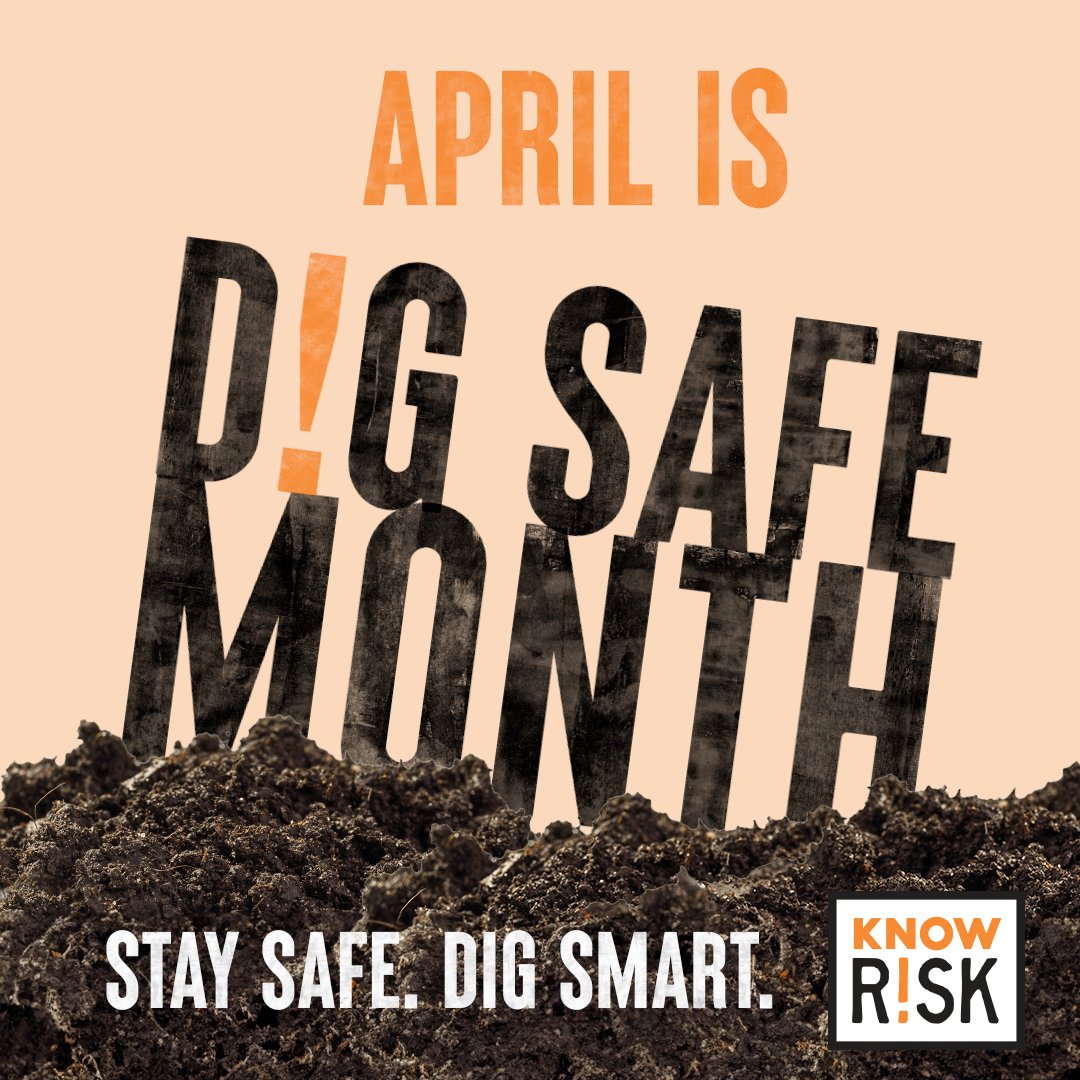 April the start of Dig Safe Month, and there's no better time to equip yourself with the tools to help keep communities safe and stay compliant while digging!

Dig into safety and sign up today for Know R!sk at OntarioOneCall.ca/knowrisk/
