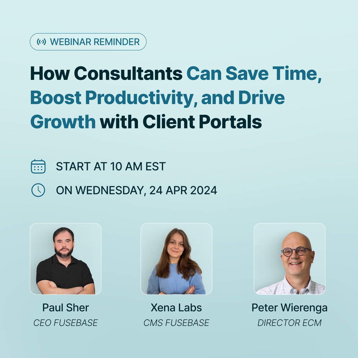 We have a webinar coming up soon! Don't miss the opportunity to gain valuable insights from Peter Wierenga, an experienced consultant and ECM Director.
📅: April 24th
⏰: 10:00 АM EST
🎥: Record is available 
Register via the link: hubs.ly/Q02tCrWx0 
#MarketingEvents