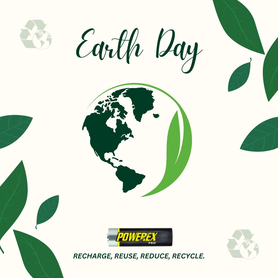 Happy #EarthDay! Together, we can make a difference. Recharge, Reuse, Reduce, Recycle. 🌎💚♻️ Learn how to recycle your batteries: blog.mahaenergy.com/2020/10/09/how… _____⁠ #Powerex #MahaEnergy #MyPowerex