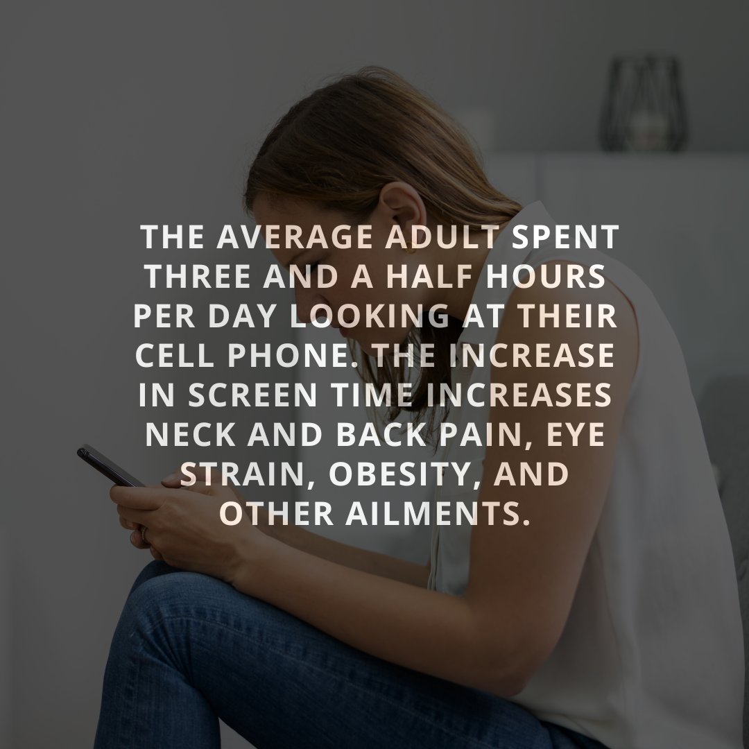 As a chiropractor, we see an increase in people reporting pain in their necks and back related to their increased screen time, something we call 'Text Neck' or Upper Cross Syndrome.

If you spend your day staring at a computer screen, you must improve your sitting ergonomics!