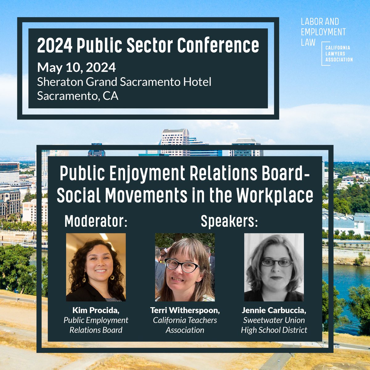 🌈 Explore the intersection of social movements and workplace dynamics at the 2024 Public Sector Conference.

Review the full schedule and register today 👇

calawyers.org/event/2024-pub…

#CALawyers #MCLEEvent #TogetherWeLaw #LaborLaw #PublicSector