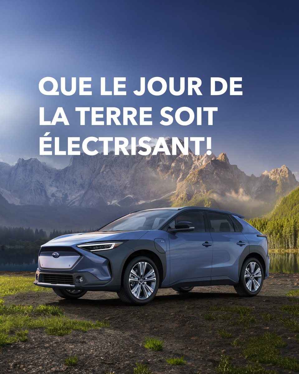 Que le Jour de la Terre soit électrisant! 🌎 Célébrons la beauté de notre planète avec chaque kilomètre parcouru au volant de la Subaru Solterra tout électrique. Ensemble, nous pouvons paver la voie pour un avenir plus vert. #EarthDay