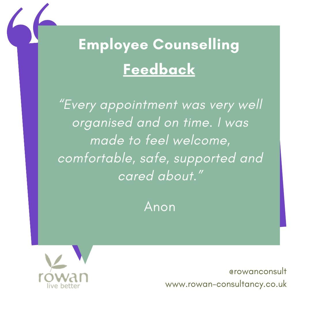 Rowan's staff counselling service offers employees the opportunity to talk about the difficulties they are facing in their personal or professional lives. Our accredited counsellors are trained to help and support employees remain in or return to work. buff.ly/3rAPUwA
