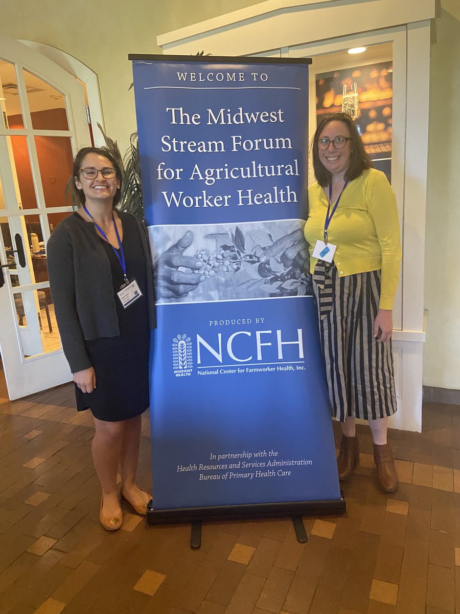 FJ's Sierra Brown and Alexis Guild were at the Midwest Stream Forum for Agricultural Worker Health 2024 in Albuquerque. They presented workshops on Agricultural Worker Health, Cervical Cancer, and Heat Stress. Thanks to @NCFHTX for a great conference. #farmworkerjustice