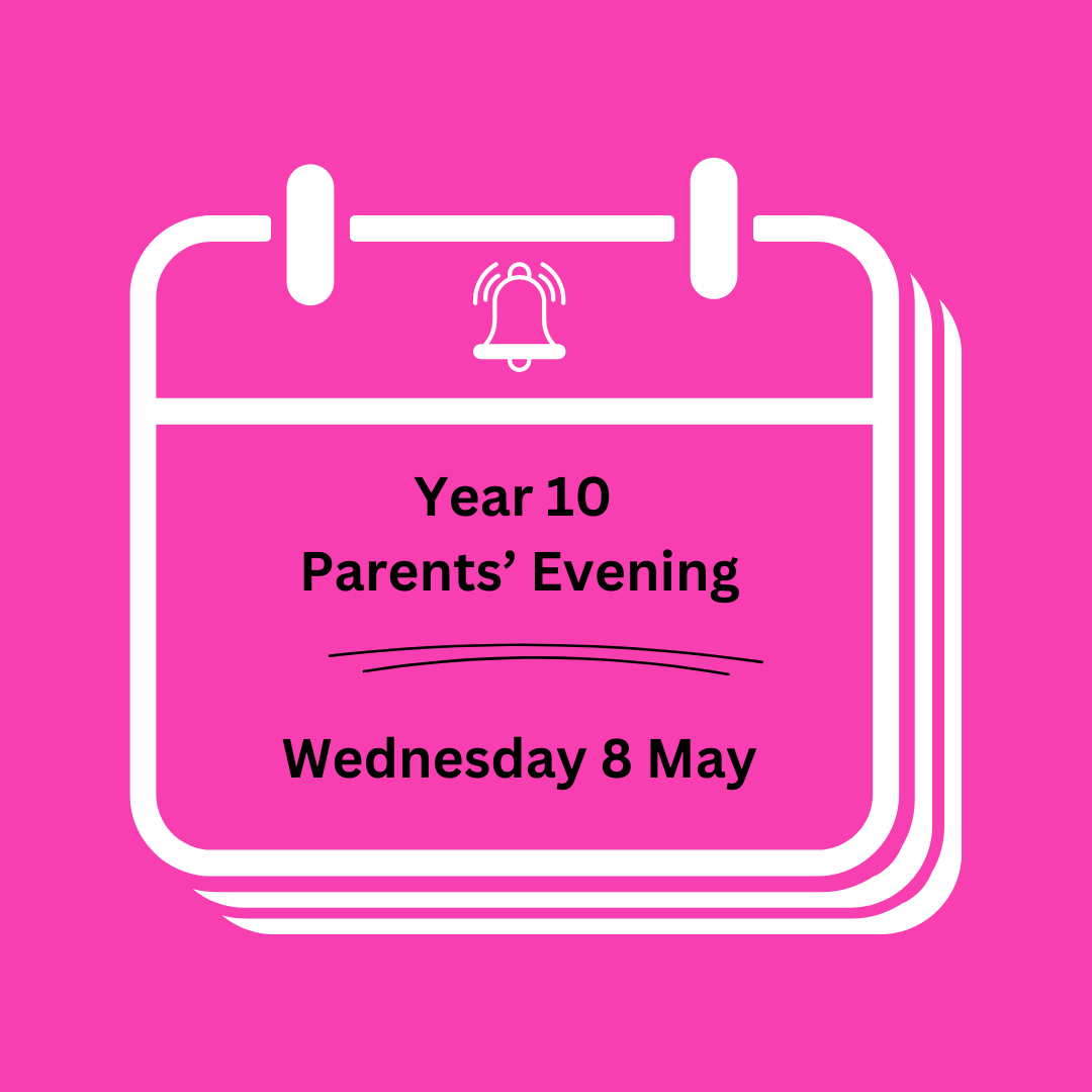 📣 Year 10 Parents and Carers! Not long to go until parents' and carers' evening. If you need any help to book appointments, please get in touch. 📞