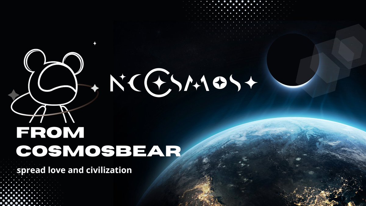 𝗖𝗢𝗦𝗠𝗢𝗦 𝗕𝗘𝗔𝗥 💫
After 6 trendy years in China, our art toy brand is expanding its horizons. 
Join @fromcosmosbear on a wild ride into the web3.0 frontier! discord.gg/cosmos/ 

#CosmosBear #ChinaCool #Web3Wave #Bitcoin