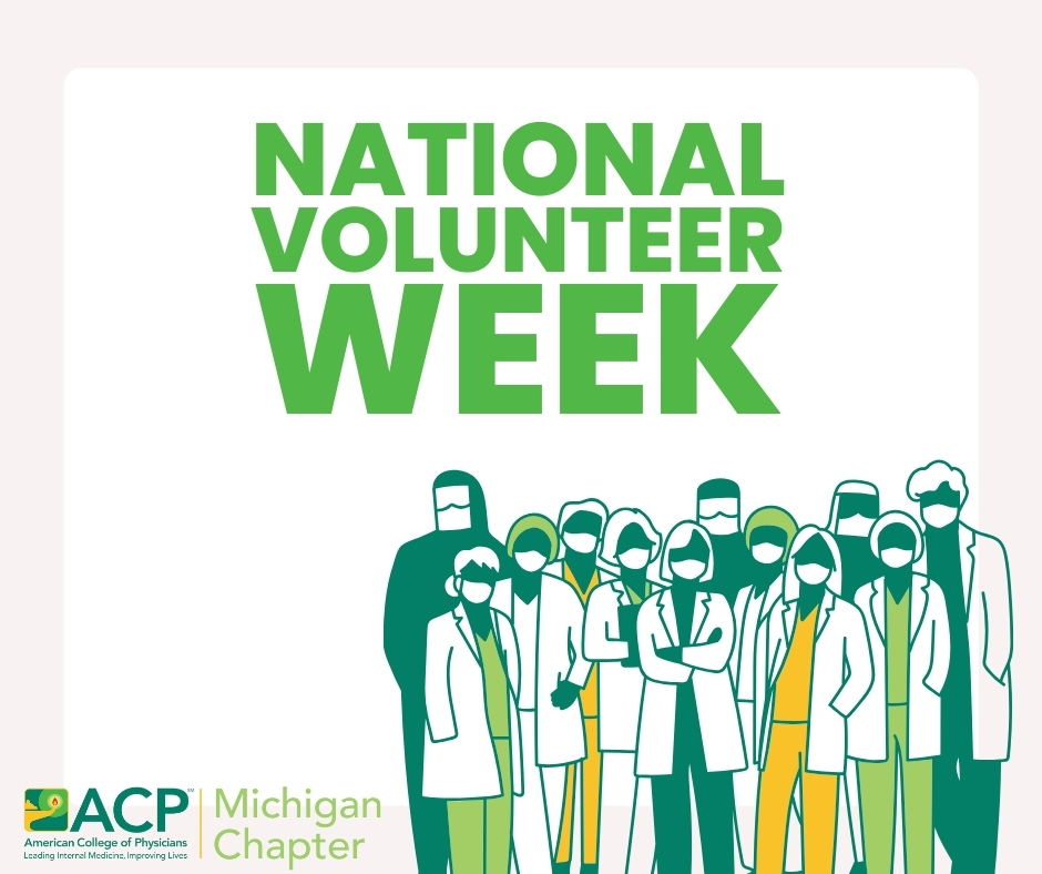 Happy National Volunteer Week! This week is all about celebrating the MI-ACP volunteers who selflessly give their time, love, and energy to their patients, and continuously make the internal medicine community a better place! Thank you! #MIACP2024