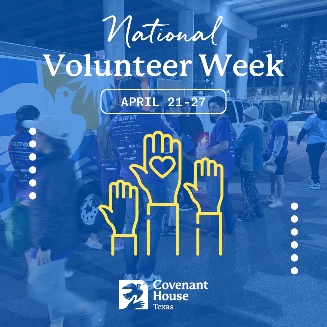 April 21 is the start of #NationalVolunteerWeek! See how you can help by going here: bit.ly/VolunteerCHT to learn more about volunteer opportunities that can help #endyouthhomelessness.