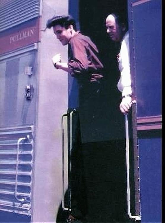 A Candid Photo Of Elvis Presley, Taken Here On April 20, 1960, as Elvis Gives A Female Fan the Chance To Capture Him in Her Rare Private Candid Photo as The Train Stops In Yuma, Texas. #elvispresley #elvishistory #elvis2024 #memphis #tupelo #rotterdam #tcb⚡️