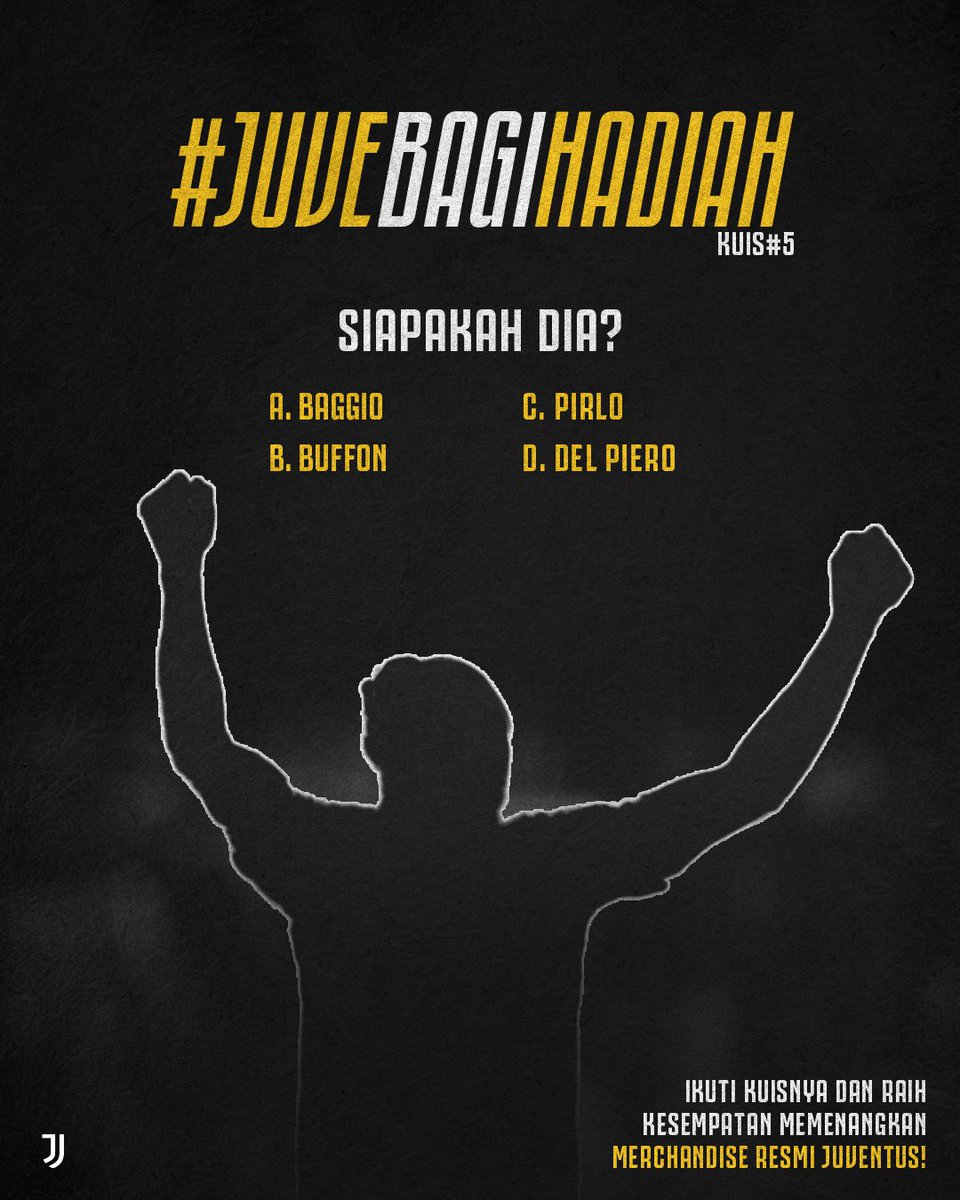 juventusfcid's tweet photo. 🚨 Pertanyaan terakhir #JuveBagiHadiah! 🤩

Yang ini level paling susah nih! 😃 Kira-kira ada yang bisa jawab dengan benar? 🤔🧩

Mimin kasih clue pake emoji ya! ➡️ 😛 https://t.co/3yOOGlOspX