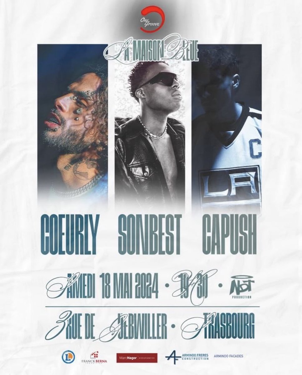 Coeurly29's tweet photo. Je veux tous les rosko de la East Coast 68/67 présents, retrouvez mon gars @sonbst1 et moi même à la Maison Bleu à Strasbourg le 18 mai ! 

La billetterie c’est dans ma Bio !!🎫 https://t.co/LHgOOBO8fY