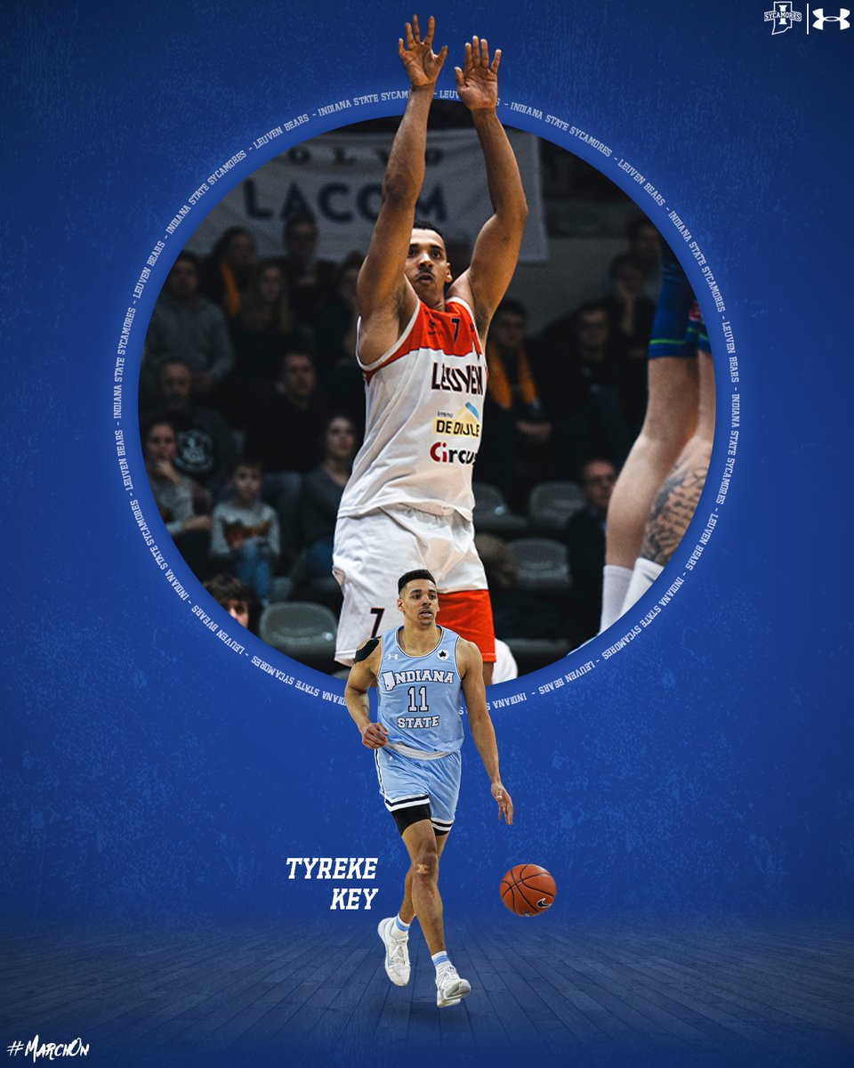 Pro Sycamore Spotlight! Tyreke Key was at ISU for four years and now plays for the Leuven Bears in Belgium. @TyrekeKey has played in 25 games this year shooting 47.7% averaging 19.3 PPG, 3.0 RPG, and 2.7 AST/G. Key is shooting 82.2% from the free throw line. #MarchOn