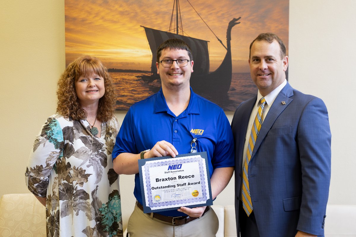 Congratulations! Braxton Reece was the recipient of our Outstanding Staff of the Month award for March. Braxton serves as the NEO Computer Technician. #gogoneo