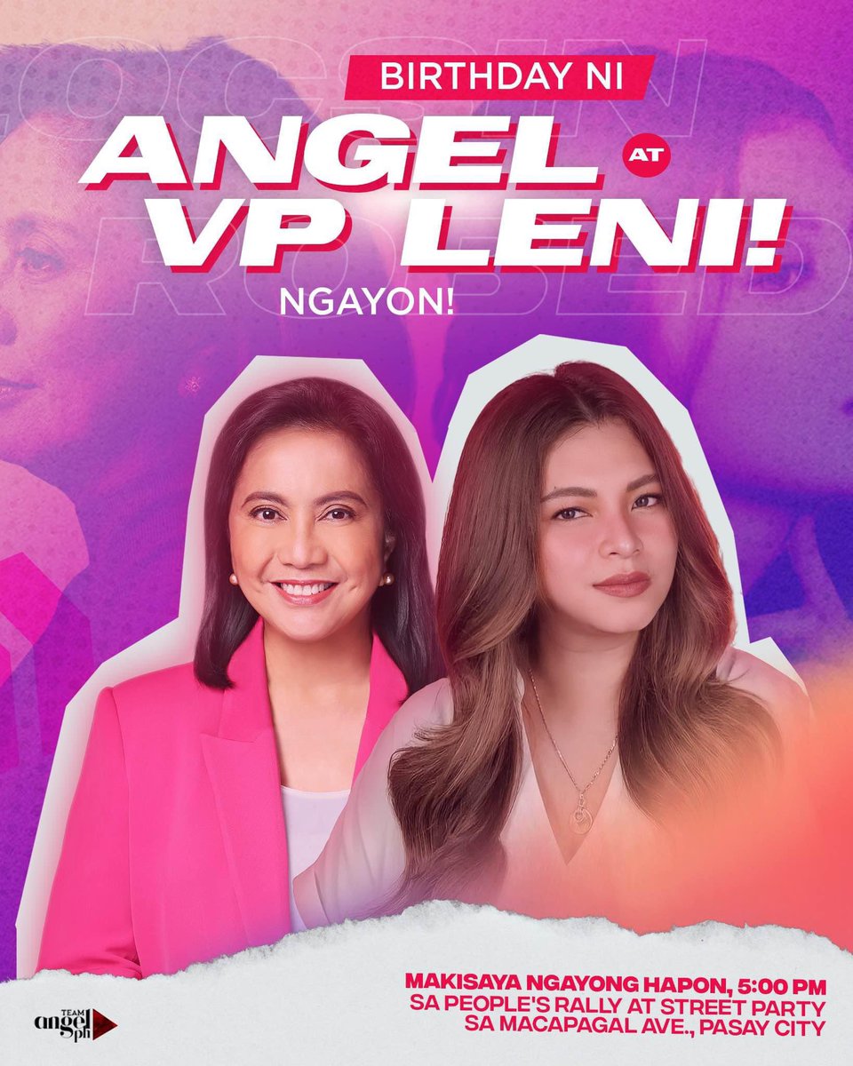 Happy Birthday Angel Locsin @143redangel and to our former VP Leni Robredo @lenirobredo 🩷

#AngelLocsin #HappyBirthdayAngelLocsin #AngelLocsinat39