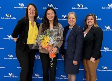 Congratulations to Jessica Nguyen, #UBuffalo #DNP student, who won an Excellence in Teaching Award for Graduate Teaching Assistants! Nguyen was honored for her exceptional teaching of undergraduate students in the #nursing simulation lab. #UBTrueBlue 🎉💙