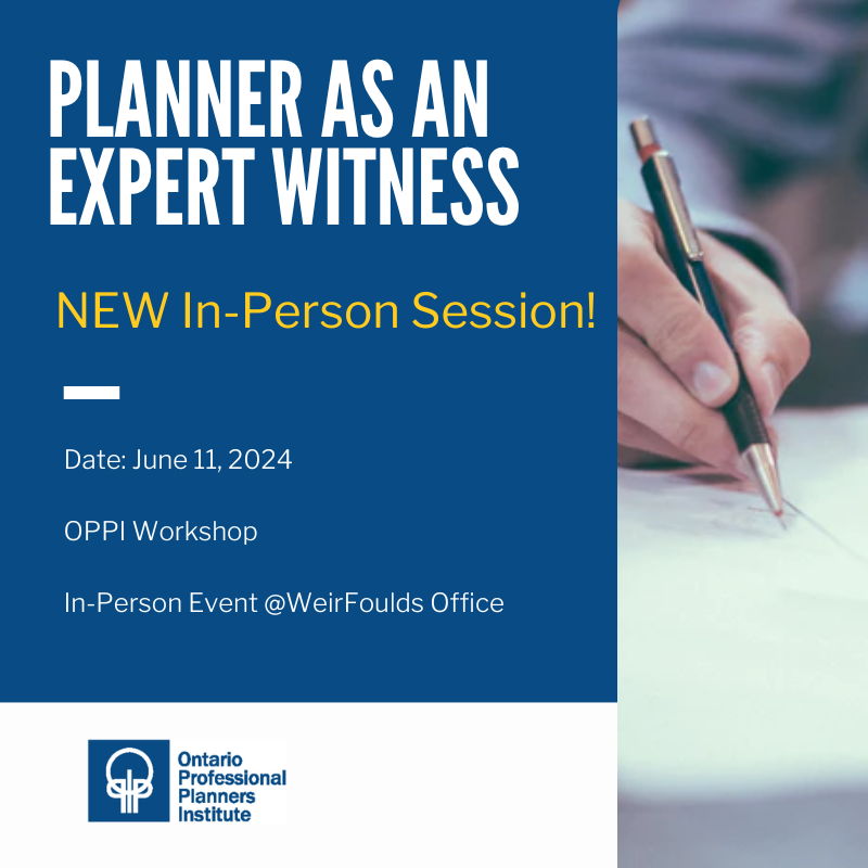🔔New session added! On June 11 , join OPPI for this interactive in-person workshop, facilitated by a lawyer from WeirFoulds LLP. Register now! ow.ly/z1oO50RjVvi