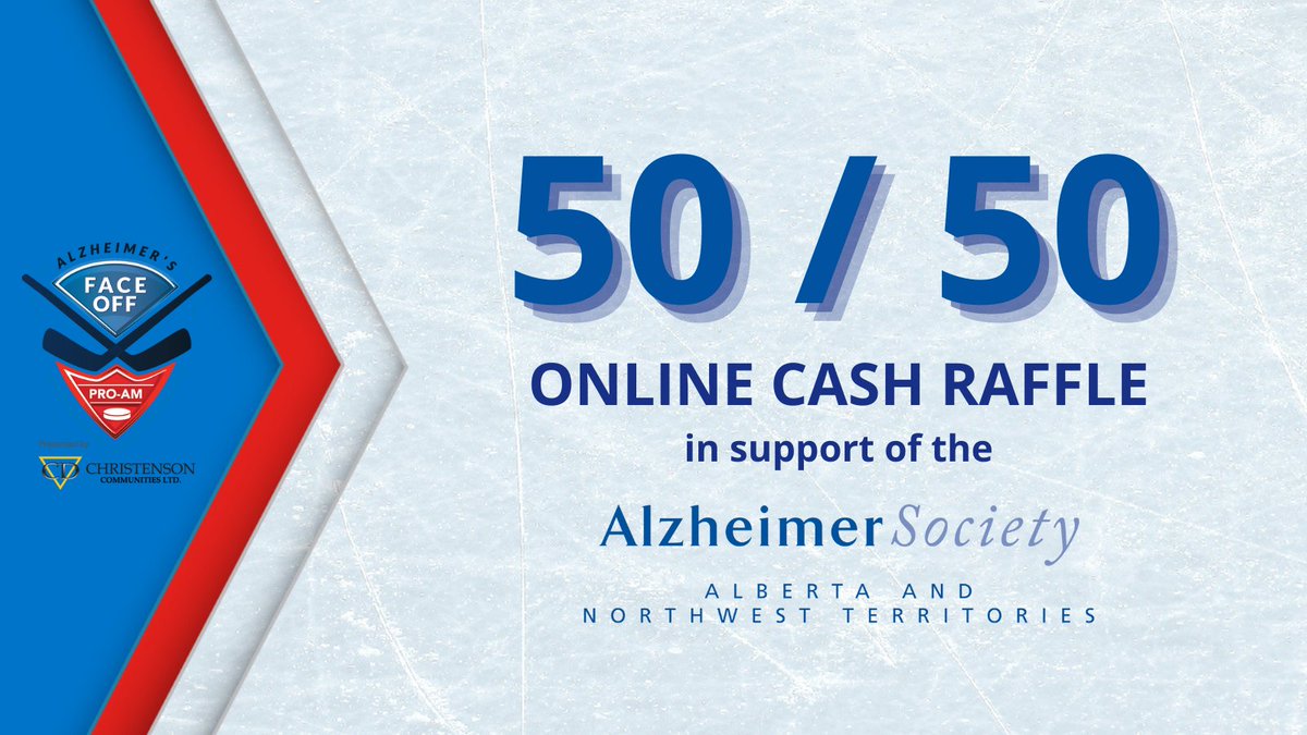 We are a week away! Reminder to purchase your tickets for our online Alzheimer’s Face Off online 50/50 cash raffle! ow.ly/wMxj50Rjpcs @NHLAlumni #HelpforDementia