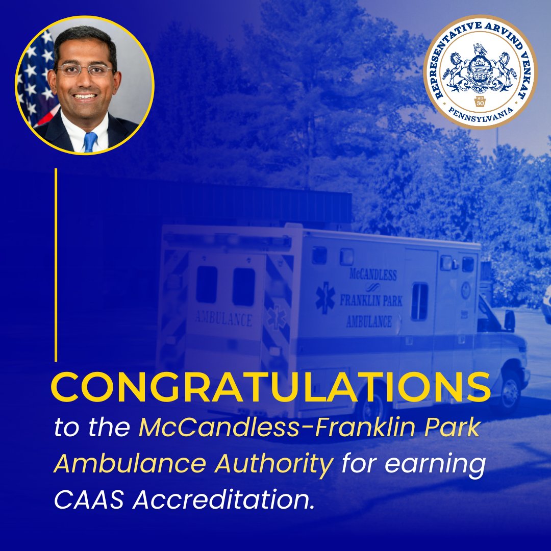 Congratulations to MFPAA for receiving the prestigious @CAAS_EMS National Accreditation! This mark of distinction confirms how fortunate we are to have such an outstanding EMS agency serving our community. Proud to support their vital work for all of us.