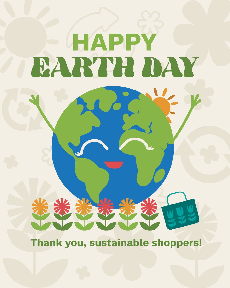 It’s #EarthDay! Celebrate your sustainable-savvy moments and make an impact in your community. A little good makes a big impact. 🌎❤️ #SustainableGood