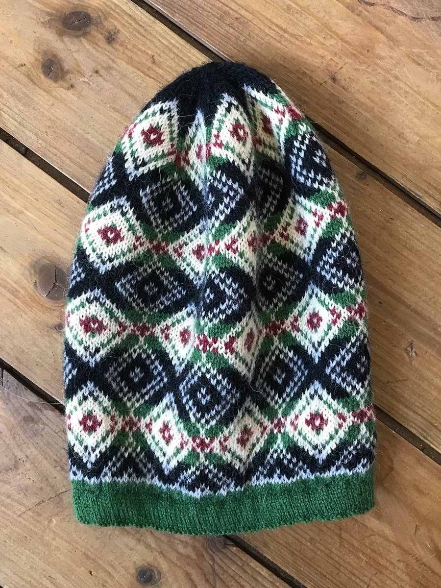 Introducing ... #KnittingJenny Pattern 30, a Fair Isle inspired fisherman's kep hat I designed in Fair Isle, Scotland when I was living on the isle last year. The #knittingpattern (& more info) are available on my website knittingjenny.com and on Ravelry as KnittingJenny.