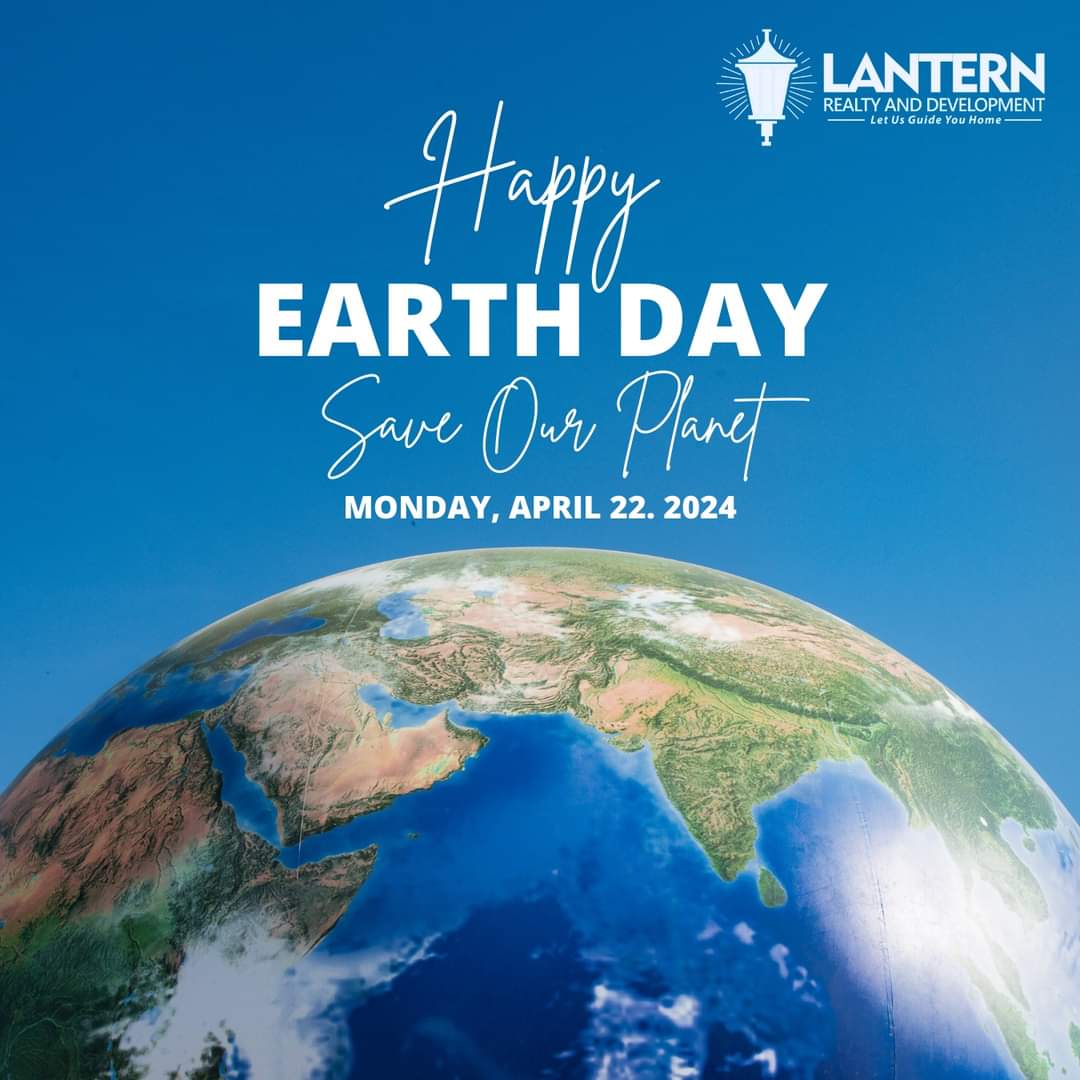 🌎 Happy Earth Day! Let's celebrate by committing to eco-friendly practices. From energy-efficient homes to sustainable living, we're here to help you make a positive impact on our planet.  🌿♻️

#EarthDay #SustainableLiving #GreenHomes #LanternRealty