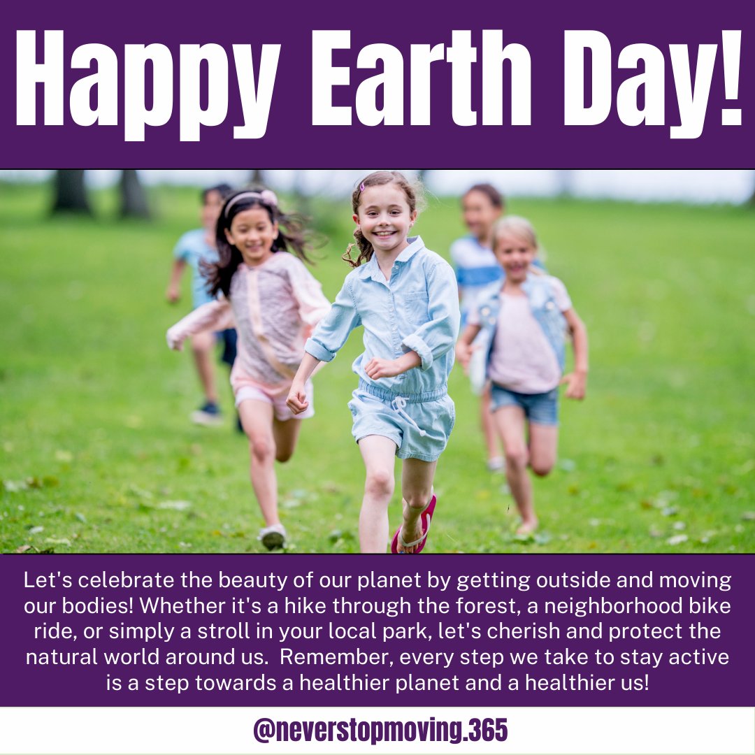 🌍💚 Happy Earth Day! 💚🌍
 
Share your Earth Day plans in the comments below and let's inspire each other to make a positive impact! 🌎✨

 #EarthDay #ActForThePlanet #EveryActionCounts 🌱🌏 #neverstopmoving #neverstopmoving365 #nsm365