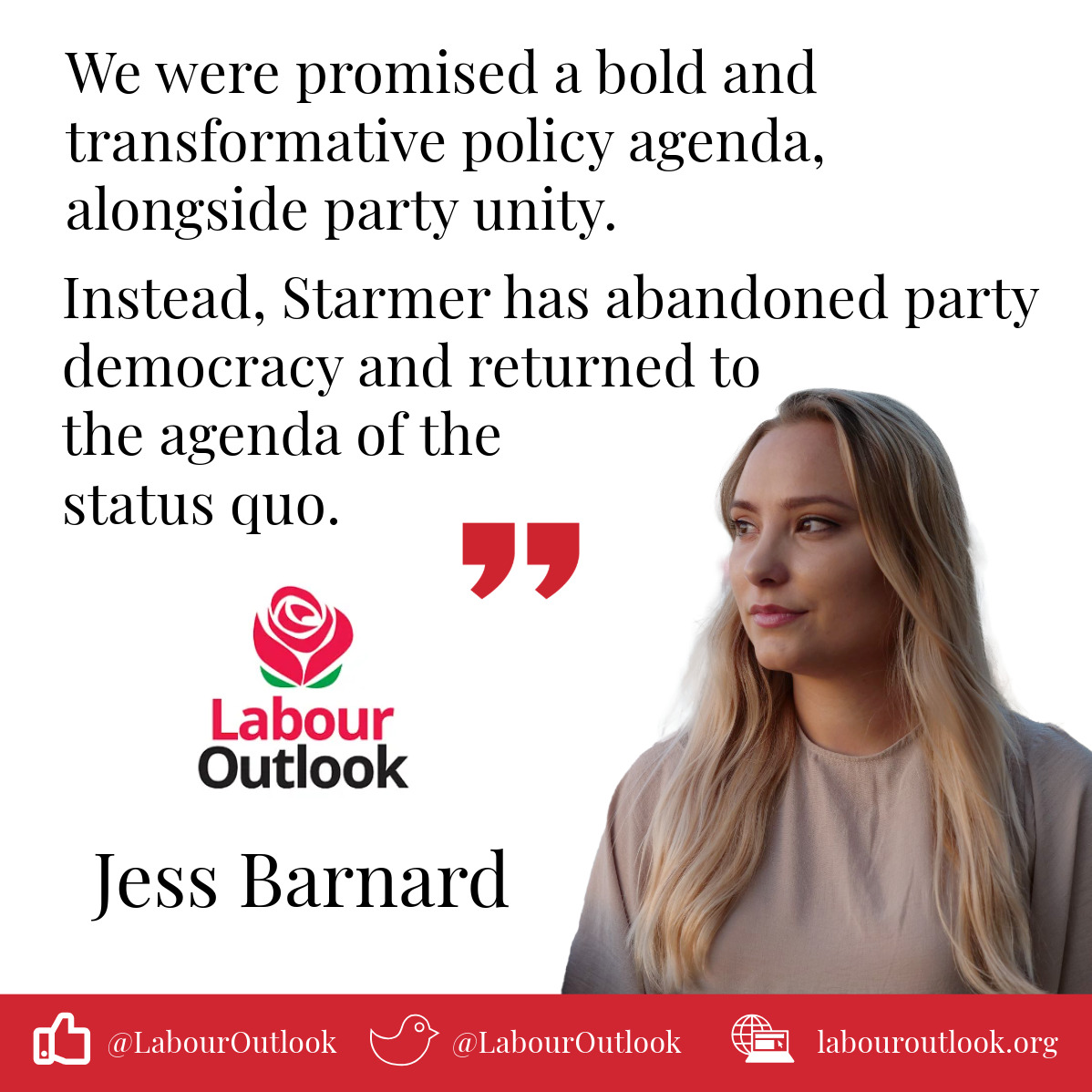 With Labour's NEC elections coming up, @JessicaLBarnard calls on members to back candidates who will take a stand against attacks on party democracy and the rollback of socialist policies. Read her article in full here👇 labouroutlook.org/2024/03/12/lab…