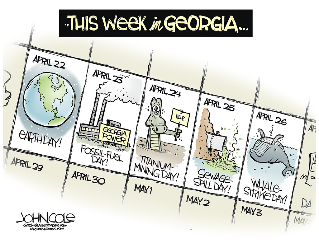 GeorgiaRecorder's tweet photo. New editorial cartoon from @ColeToon 👇#gapol #EarthDay2024 https://t.co/aeab82KBhr