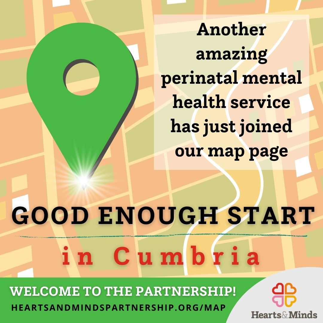 A huge warm welcome to Good Enough Start, who have just joined our England-wide digital map of #grassroots perinatal mental health services. If you run a similar service and would like to know how to be featured (it's FREE!), just visit: heartsandmindspartnership.org/vcse/join-us