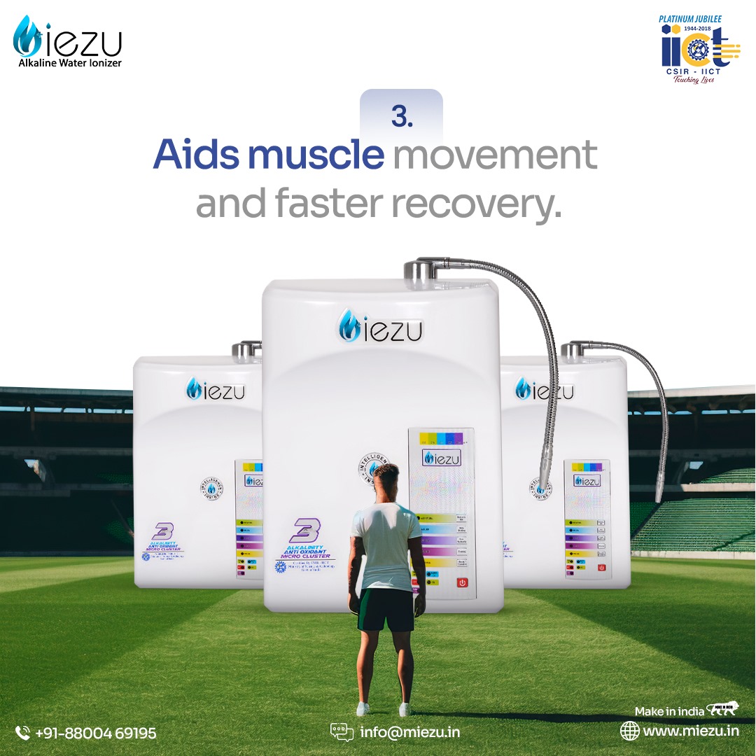 Discover the secret behind athletes' choice: Alkaline water! 💧💪 Dive into our carousel to explore the benefits and reasons why top athletes swear by it. 🏋️‍♂️🏃‍♀️
.
.
#StayHydrated #AlkalineWater #HealthFirst #MadeInIndia #Miezū #HealthyLiving #WaterIonizer #ISOcertified