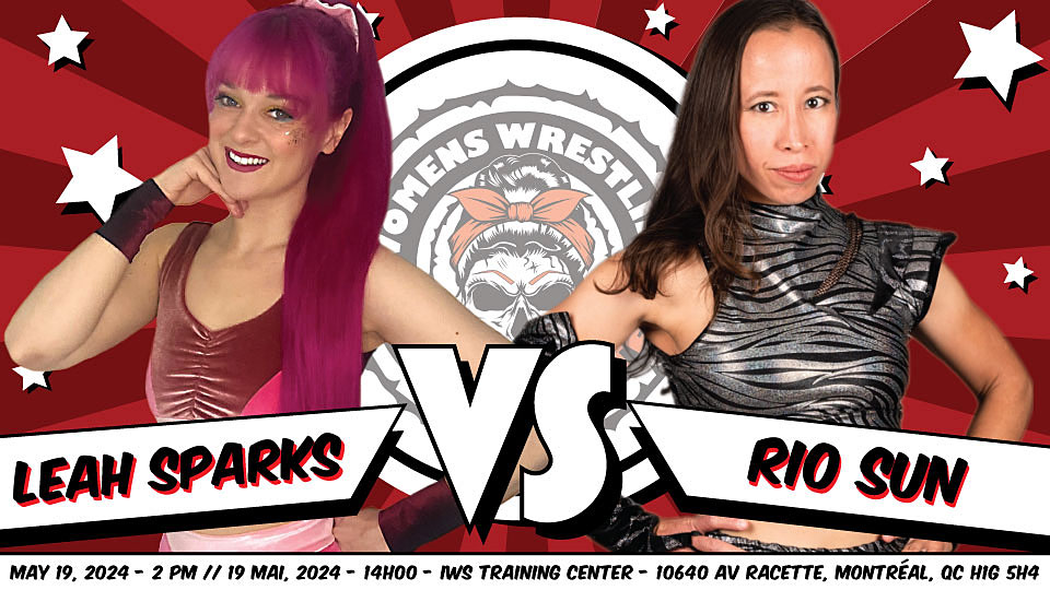 MATCH ANNOUNCEMENT “The Firecracker” Leah Sparks Vs “Serenity and Rage” Rio Sun Get your tickets now for “AYOYE! Tu m’fais mal” presented by Women’s Wrestling Syndicate on Sunday, May 19, 2024, at 2PM here: thepointofsale.com/tickets/wws-20…