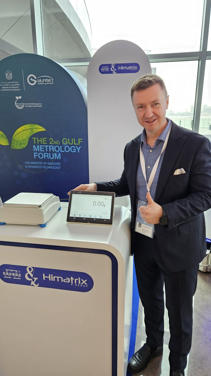 BalancesRadwag's tweet image. Ce jour et demain nous participons à la deuxième édition du forum sur la métrologie pour le développement durable « The 2nd Gulf Metrology Forum. Metrology for Sustainability » (Le 2ème Forum de Métrologie du Golfe. Métrologie pour la durabilité).

#RADWAGFrance #Himatrix