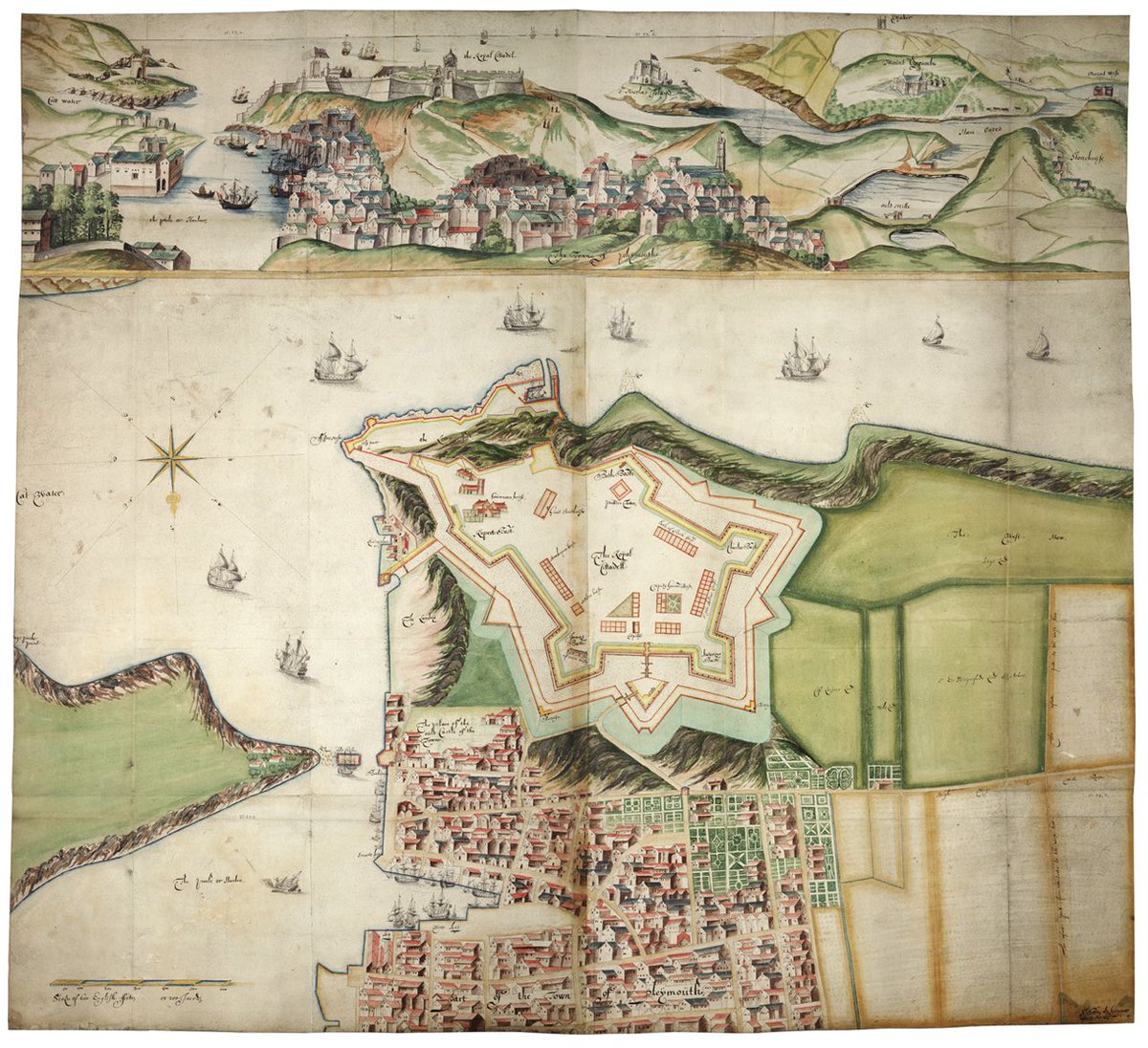 2/2 Bernard de Gomme's plan for Plymouth citadel, completed just before Danckerts painted it.