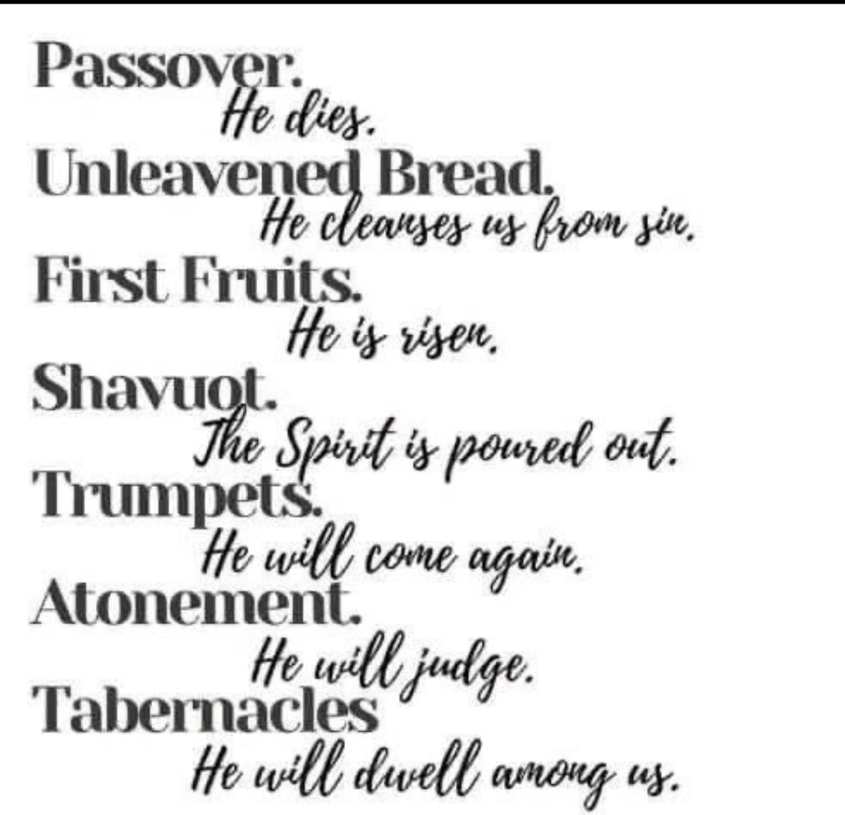 Chag Pesach sameach!

study the Feasts because they ALL point to Jesus!