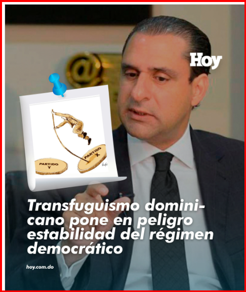 La Fundación Institucionalidad y Justicia reiteró que las manifestaciones de transfuguismo que se observan en el sistema de partidos dominicano en los últimos años, representan un grave riesgo para la estabilidad, el fortalecimiento y la sostenibilidad del régimen democrático.⁣