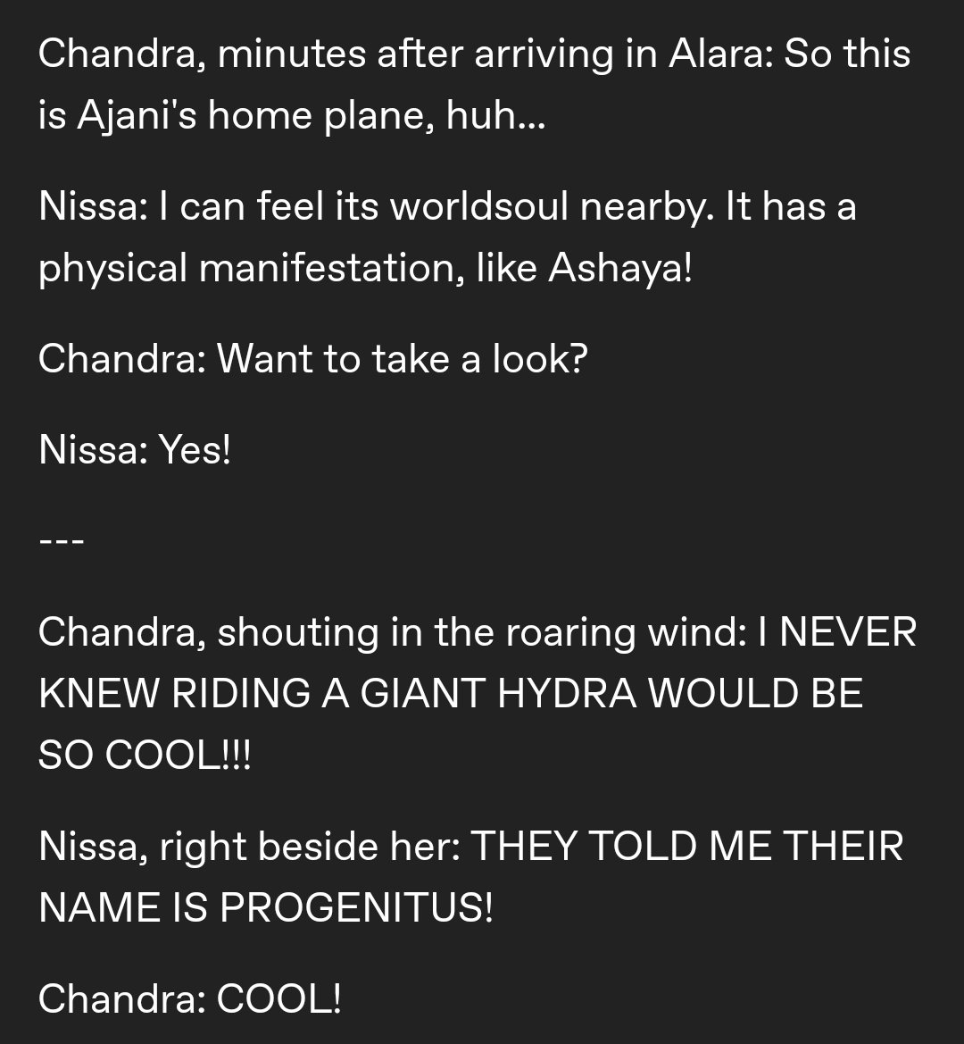 A trip to Alara (this felt a lot funnier in my head where I have the mental image of both of them being a miniscule riders on top of a massive Hydra)