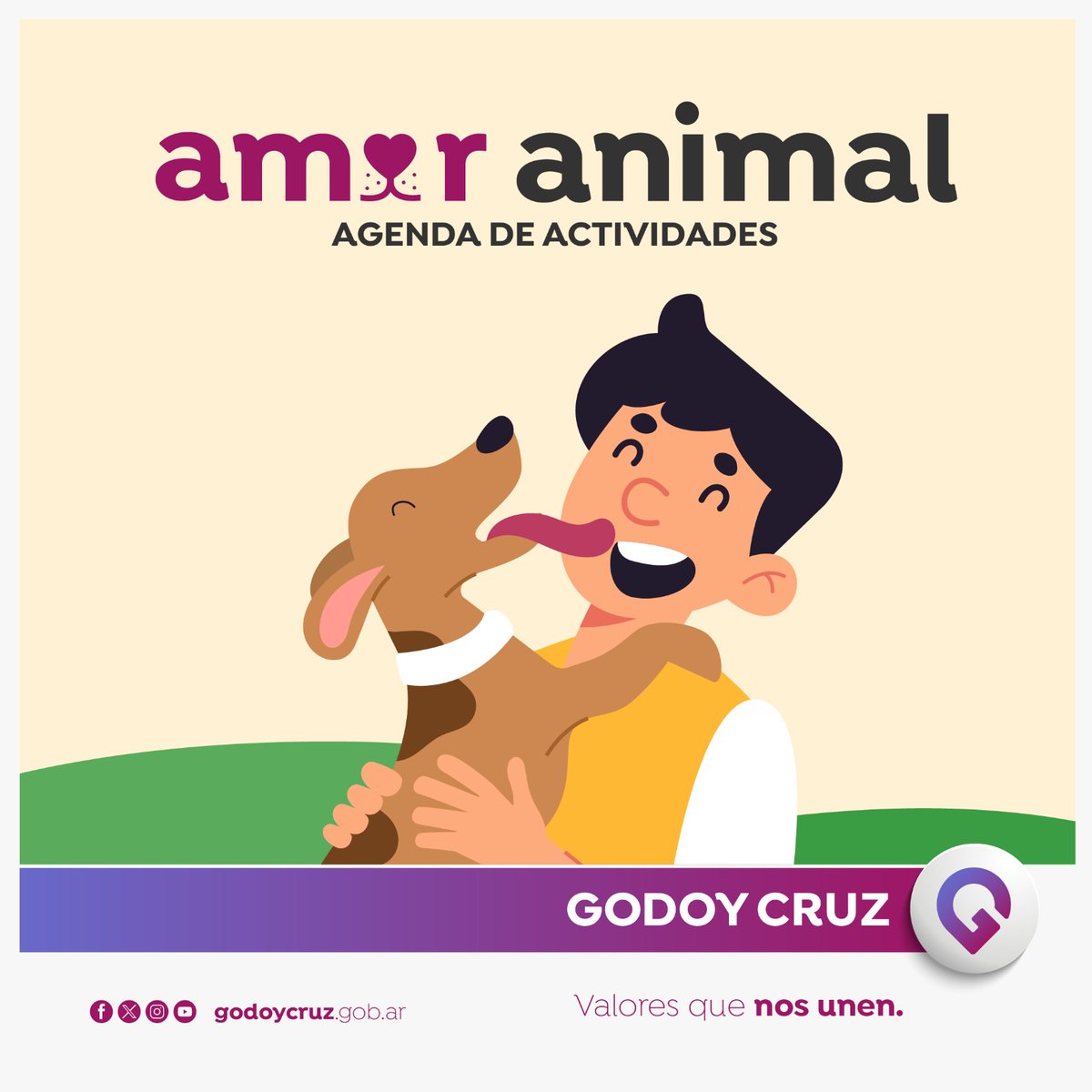 ¡Comenzamos la semana de Amor Animal 🐱🐶!

Tenemos una agenda de actividades para cuidar y homenajear a las mascotas. Habrá propuestas para promover el bienestar de los animales y sensibilizar sobre la importancia del buen cuidado.

📲 Conocé más: cutt.ly/7w58iItI